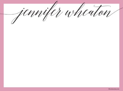 Calligraphy Notecards - Set of 20