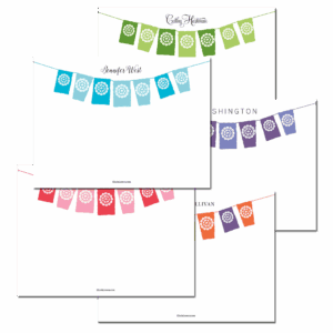 Bunting Notecards - Set of 20